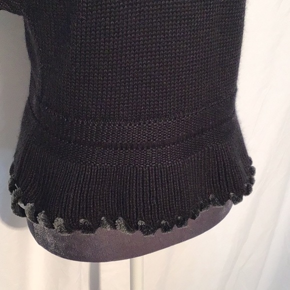 🌼Vintage🌼 Chic-Knits faux fur trimmed cardigan size medium - Picture 8 of 11